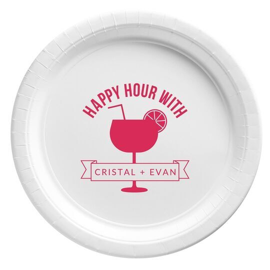 Happy Hour Margarita Paper Plates