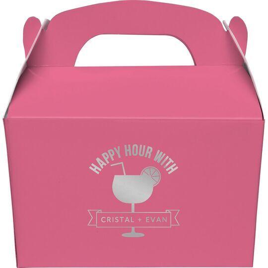 Happy Hour Margarita Gable Favor Boxes