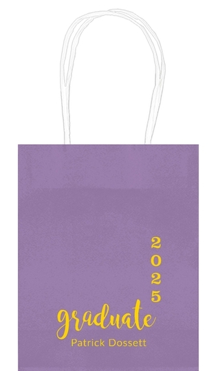 Graduate and Year Graduation Mini Twisted Handled Bags