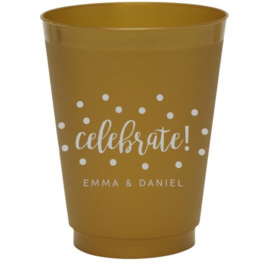 Confetti Dots Celebrate Colored Shatterproof Cups