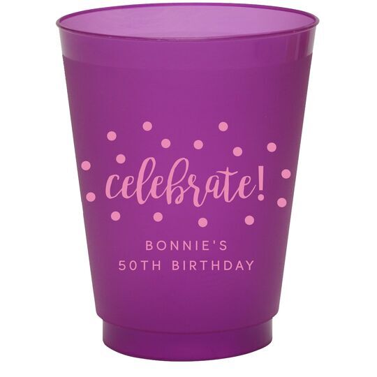 Confetti Dots Celebrate Colored Shatterproof Cups