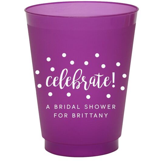 Confetti Dots Celebrate Colored Shatterproof Cups