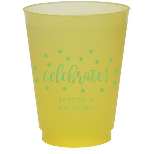 Confetti Dots Celebrate Colored Shatterproof Cups