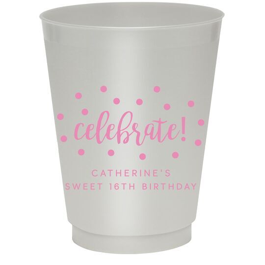 Confetti Dots Celebrate Colored Shatterproof Cups