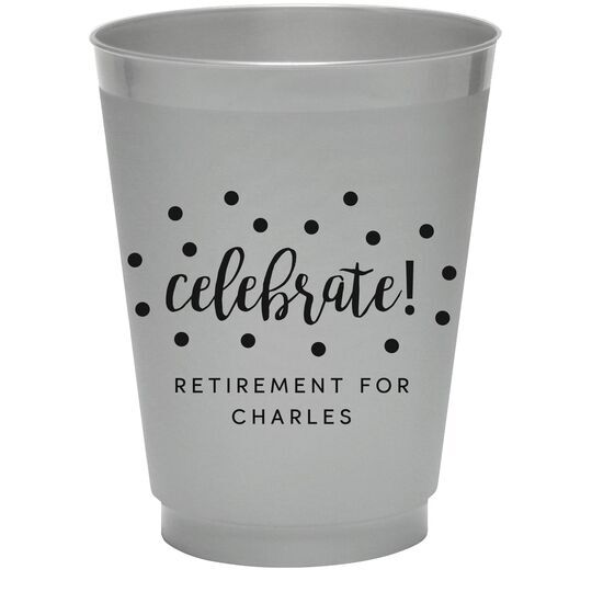 Confetti Dots Celebrate Colored Shatterproof Cups