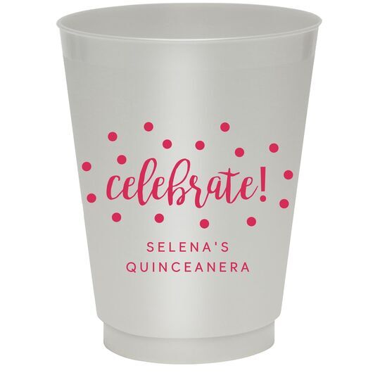 Confetti Dots Celebrate Colored Shatterproof Cups