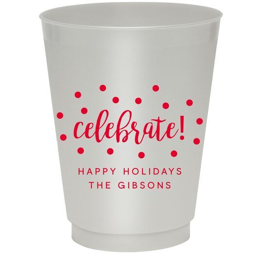 Confetti Dots Celebrate Colored Shatterproof Cups