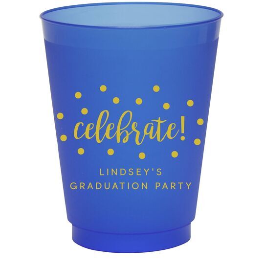 Confetti Dots Celebrate Colored Shatterproof Cups