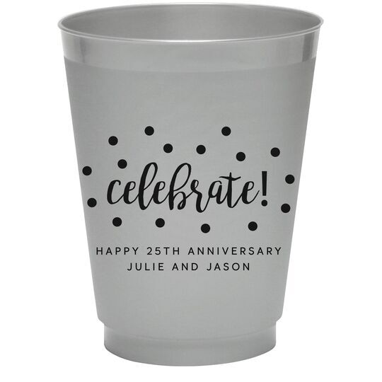 Confetti Dots Celebrate Colored Shatterproof Cups