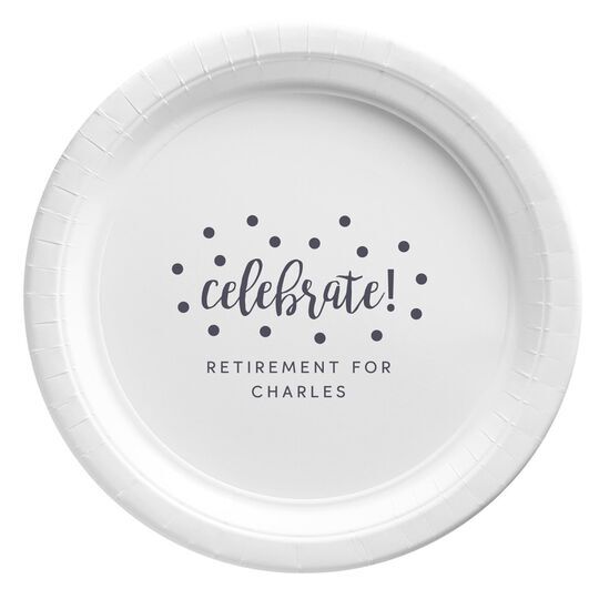 Confetti Dots Celebrate Paper Plates