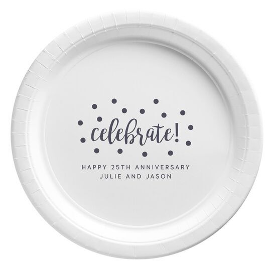 Confetti Dots Celebrate Paper Plates