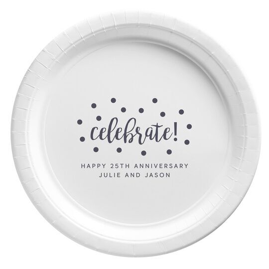 Confetti Dots Celebrate Paper Plates