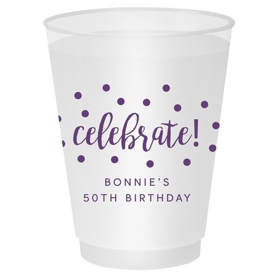 Confetti Dots Celebrate Shatterproof Cups