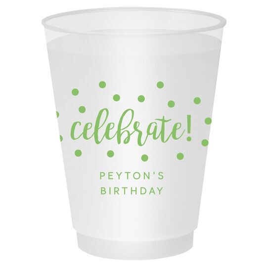 Confetti Dots Celebrate Shatterproof Cups