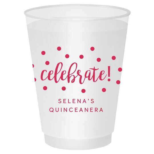 Confetti Dots Celebrate Shatterproof Cups