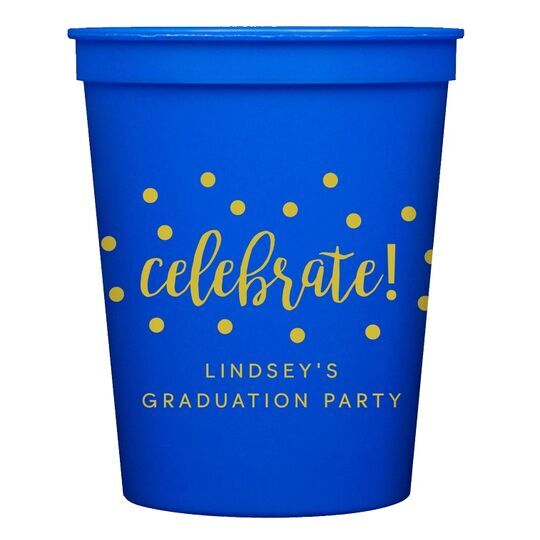 Confetti Dots Celebrate Stadium Cups