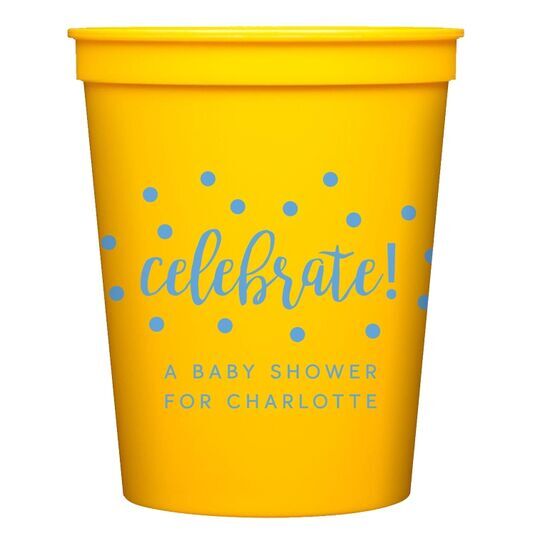 Confetti Dots Celebrate Stadium Cups