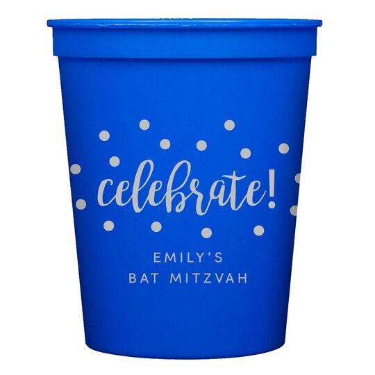 Confetti Dots Celebrate Stadium Cups