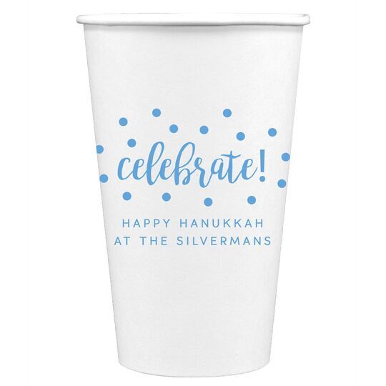Confetti Dots Celebrate Paper Coffee Cups