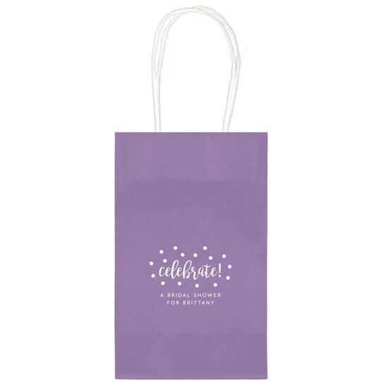 Confetti Dots Celebrate Medium Twisted Handled Bags
