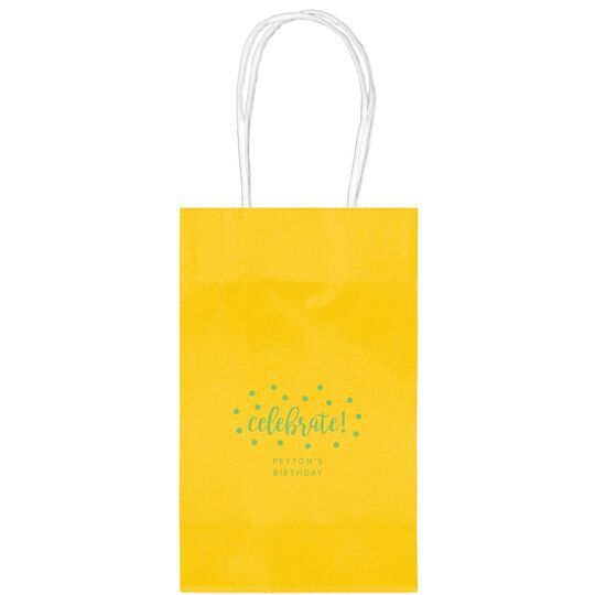 Confetti Dots Celebrate Medium Twisted Handled Bags