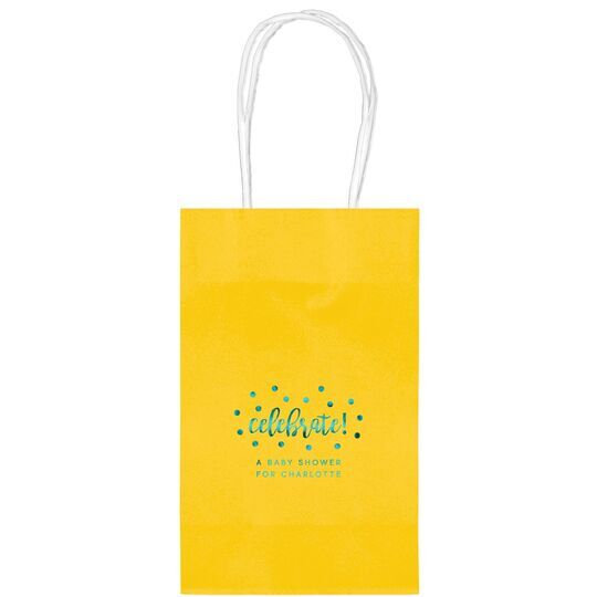 Confetti Dots Celebrate Medium Twisted Handled Bags