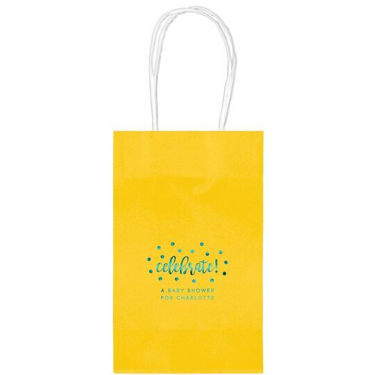 Confetti Dots Celebrate Medium Twisted Handled Bags