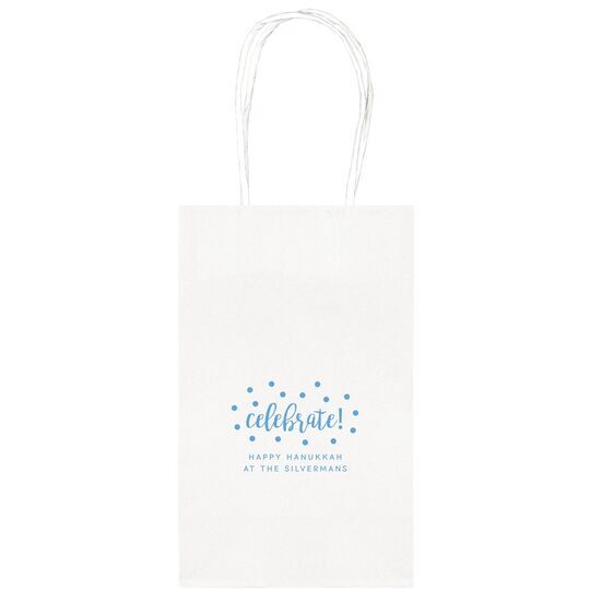 Confetti Dots Celebrate Medium Twisted Handled Bags