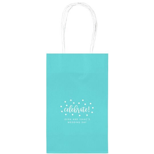 Confetti Dots Celebrate Medium Twisted Handled Bags