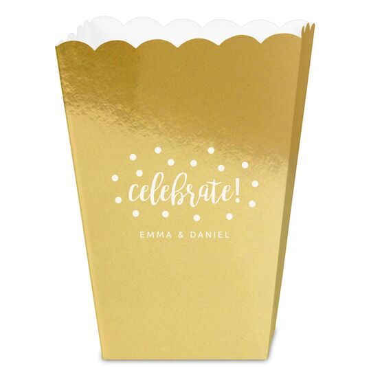 Confetti Dots Celebrate Mini Popcorn Boxes