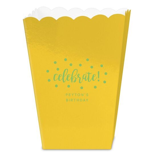 Confetti Dots Celebrate Mini Popcorn Boxes