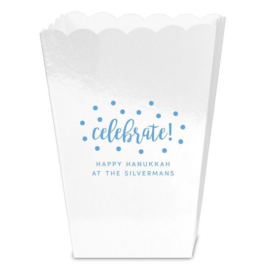 Confetti Dots Celebrate Mini Popcorn Boxes