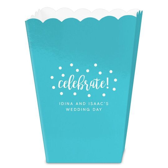 Confetti Dots Celebrate Mini Popcorn Boxes