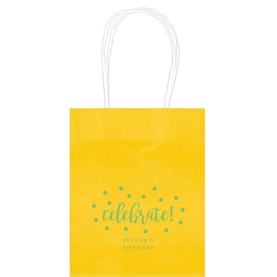 Confetti Dots Celebrate Mini Twisted Handled Bags