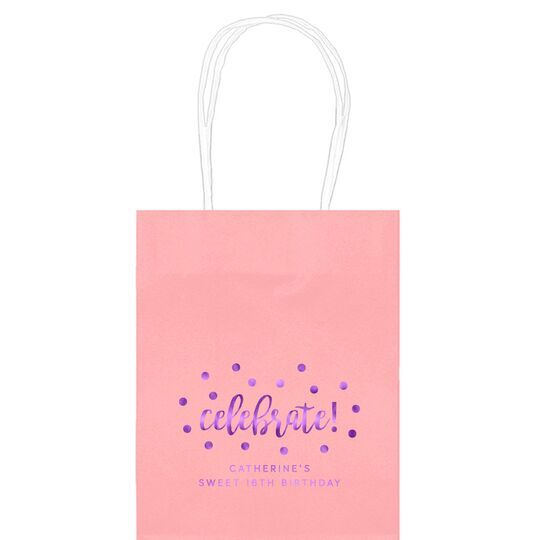 Confetti Dots Celebrate Mini Twisted Handled Bags