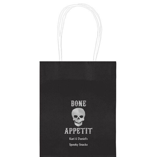 Bone Appetit Skull Mini Twisted Handled Bags
