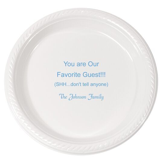 Any Imprint Wanted Plastic Plates