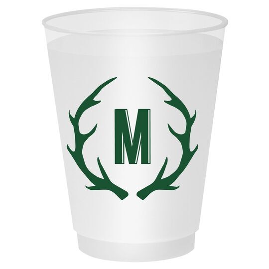 Antlers Initial Shatterproof Cups