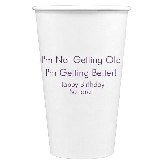 Any Imprint Wanted Paper Coffee Cups