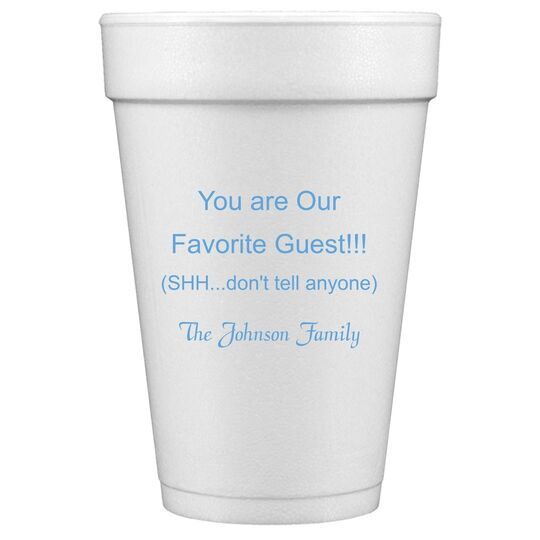 Any Imprint Wanted Styrofoam Cups