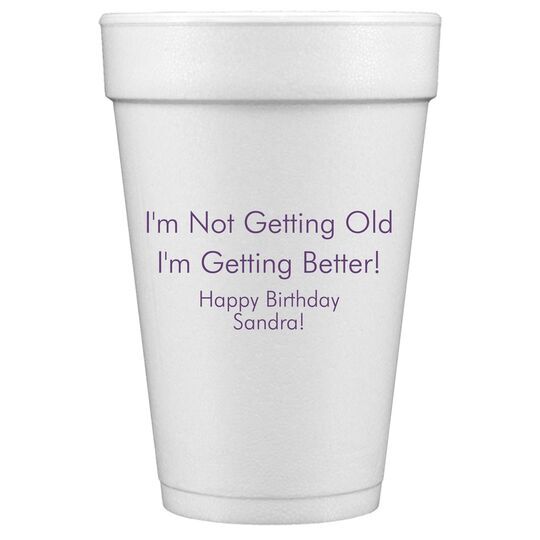 Any Imprint Wanted Styrofoam Cups