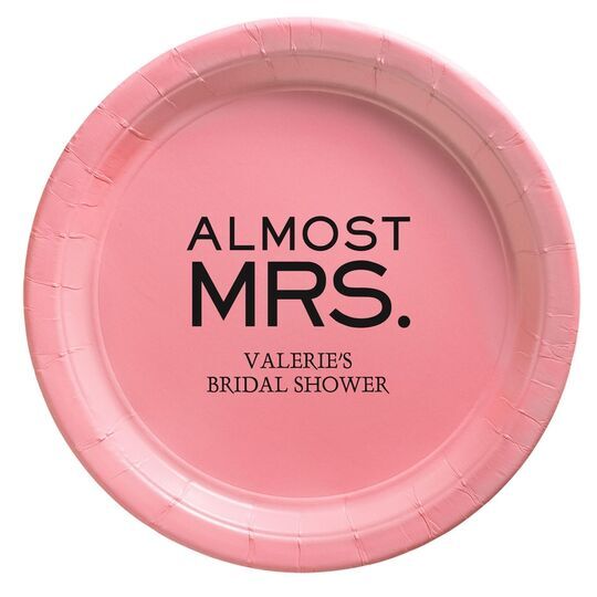 Almost Mrs. Paper Plates