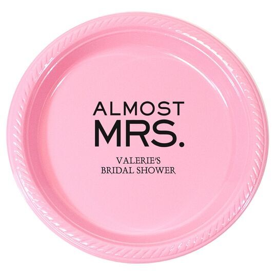 Almost Mrs. Plastic Plates