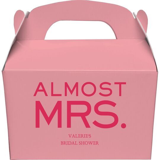 Almost Mrs. Gable Favor Boxes