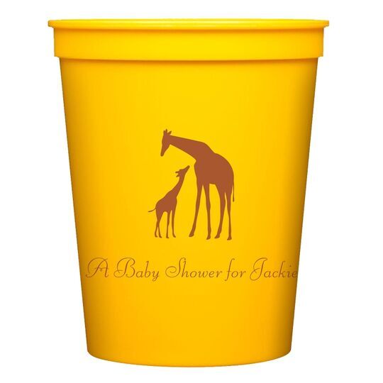 Giraffe Duo Stadium Cups