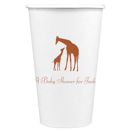 Giraffe Duo Paper Coffee Cups