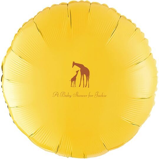 Giraffe Duo Mylar Balloons
