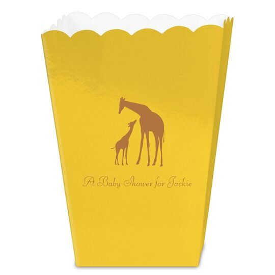 Giraffe Duo Mini Popcorn Boxes