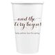 And the Story Begins Paper Coffee Cups Image 1 of 2
