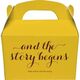 And the Story Begins Gable Favor Boxes Image 1 of 2